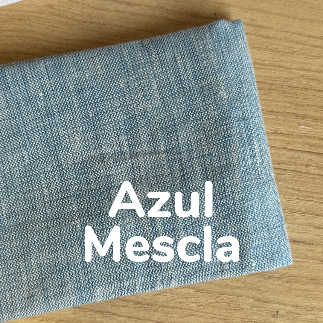 Tecido com Overlock - Linho Puro | 25x25cm
